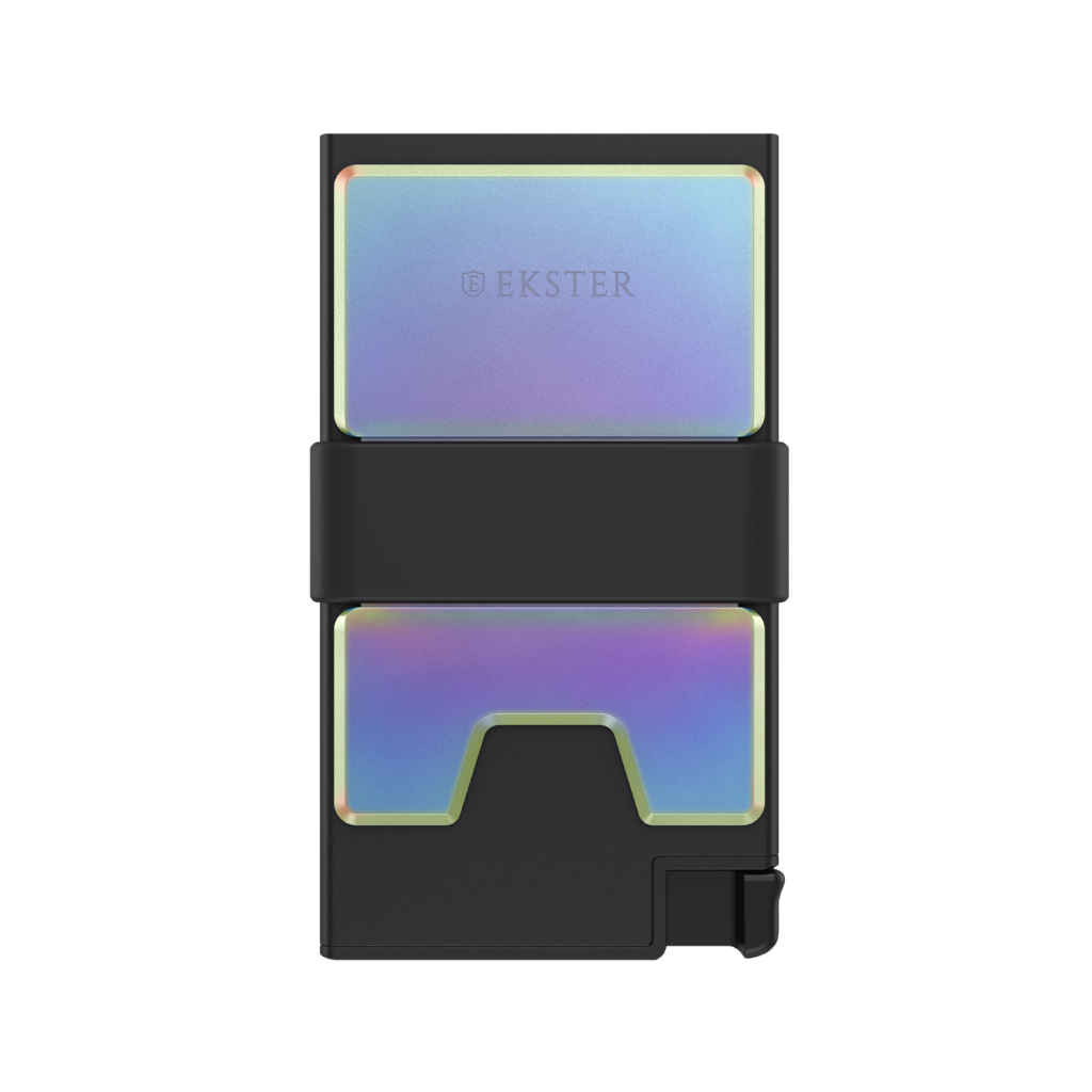 Oil Slick Aluminum Cardholder