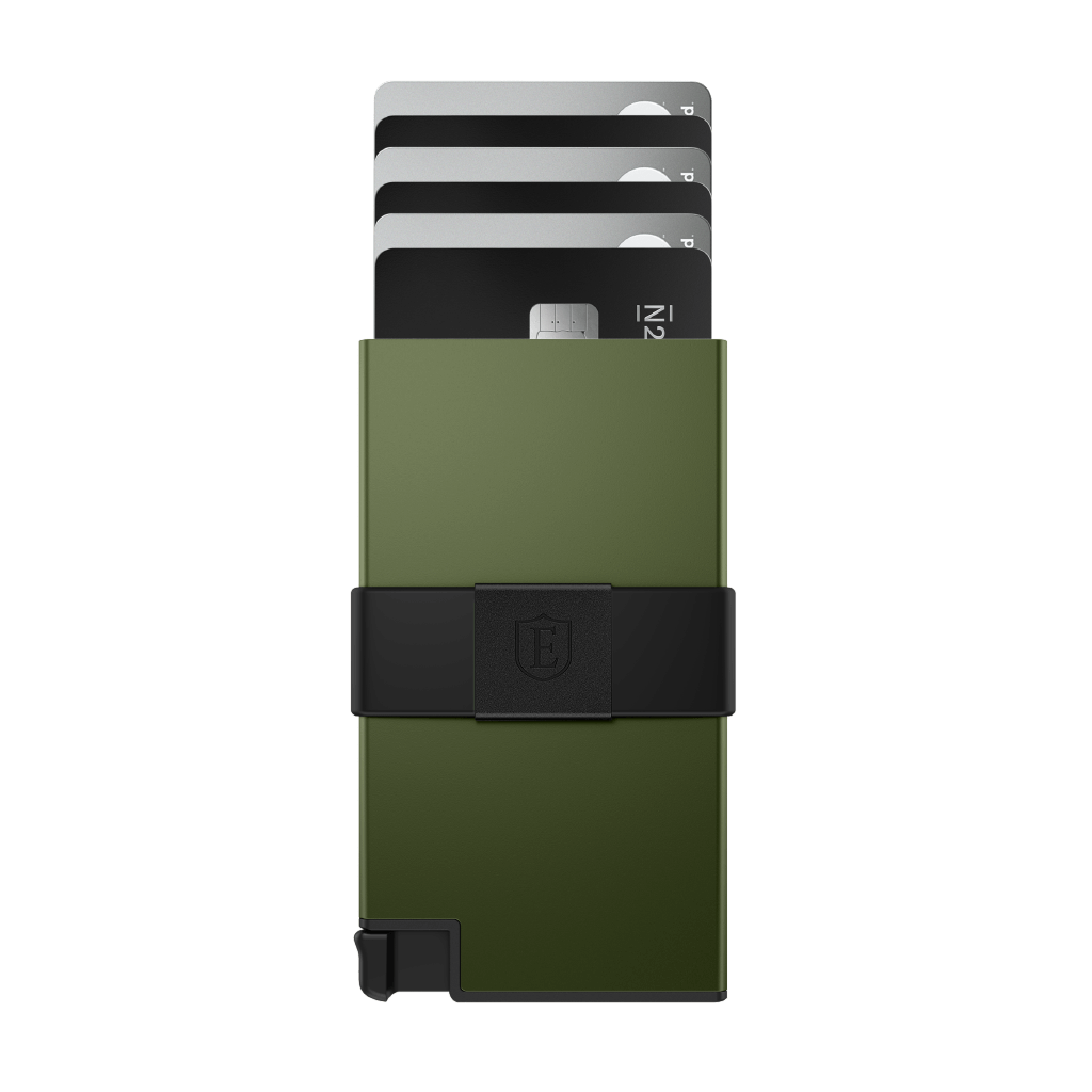 Olive Aluminum Cardholder