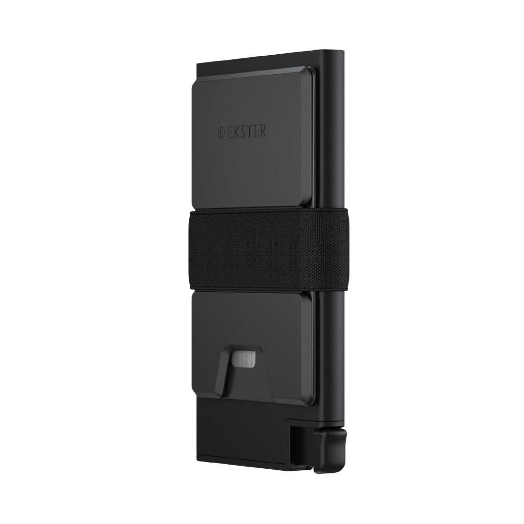 Classic Black Aluminum Cardholder